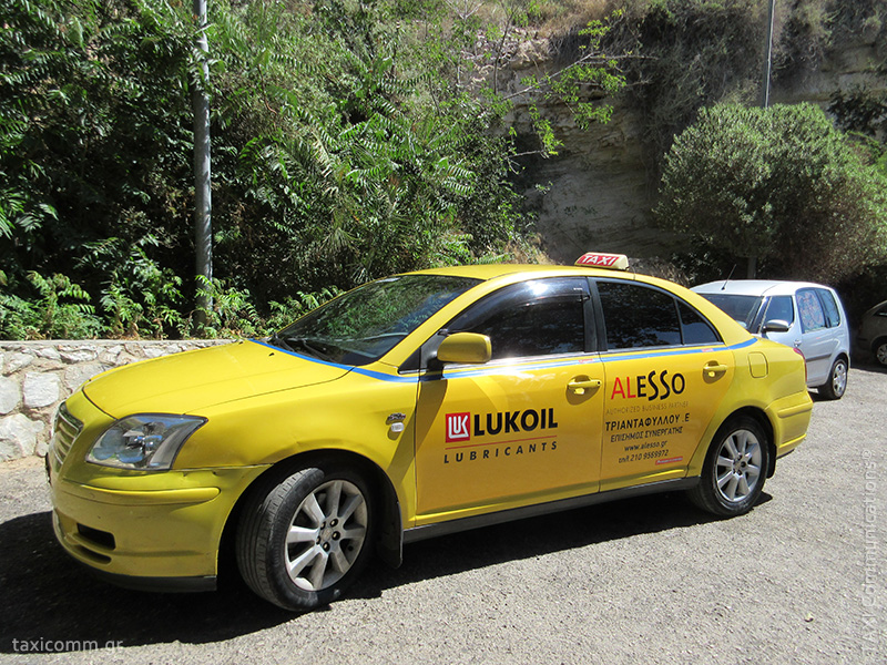 Διαφήμιση σε ταξί - taxi ad, Lukoil, by TAXI Communications Advertising Agency - taxicomm.gr
